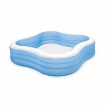 Täispuhutav bassein Intex Beach Wave Swim Center 57495, 229x229x56 cm, 1250 l, sinine/kollane
