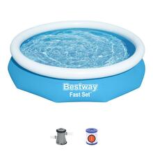 Täispuhutav bassein Bestway Fast Set 57458, 305 x 66 cm, 3200 L, sinine