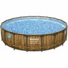 Raamiga bassein Bestway Power Steel Swim Vista 56977, 549 x 122 cm, pruun/helesinine