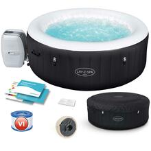 Täispuhutav mullivann Bestway Lay-Z-Spa Miami 60001, 180 x 66 cm, 4-le, must/valge