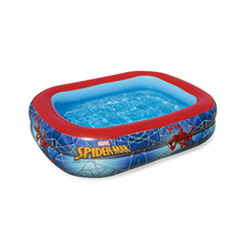 Täispuhutav bassein Bestway Spider-Man Family Play 98011, 200x148x48 cm, 450 l, sinine/punane