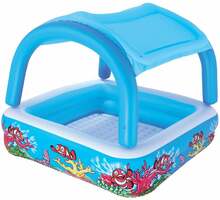 Täispuhutav bassein Bestway katusega 52192, 140 x 140 x 114 cm, sinine