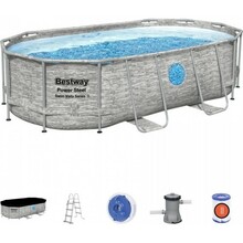 Terasraamiga bassein Bestway Power Steel Swim Vista, 427 x 250 x 100 cm