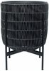 Lillepott Home4you Wicker, 30 x 30 x 38 cm, must