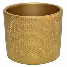 Lillepott Domoletti, keraamika, 15 cm, kuldne