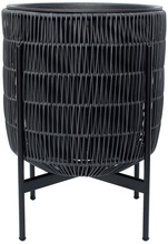 Lillepott Home4you Wicker, 30 x 30 x 38 cm, must