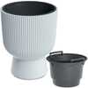 Plastikust lillepott Prosperplast Milly, 36,5 x 30 cm, valge