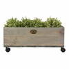 Männipuidust lillekast ratastel Esschert Design, 59 cm lai