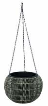 Riputatav lillepott Home4you Wicker, D32 x H22 cm, hall