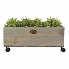 Männipuidust lillekast ratastel Esschert Design, 59 cm lai