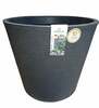 Lillepott Scheurich 242/49, plast, 47.2 cm, must