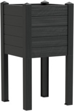 Lillepott veereservuaariga Teraplast Trama 014, 42 x 42 x 80 cm, antratsiit