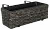 Rõdu lillekast Home4you Wicker, 60 x 19 x 18 cm, hall