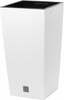 Lillepott Rato Square, plastik, valge, 17 cm
