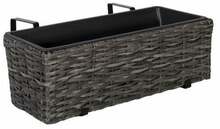 Rõdu lillekast Home4you Wicker, 60 x 19 x 18 cm, hall