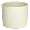 Lillepott Domoletti, keraamika, 19 cm, valge/beež