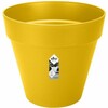 Lillepott Elho Loft Urban, ümmargune, plastikust, ratastega, 50 cm, okra