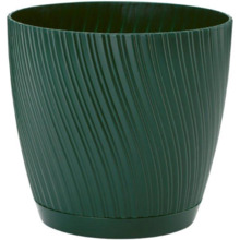Lillepott Form Plastic Mika Eco 4560-075, plastik, 16.7 cm, roheline