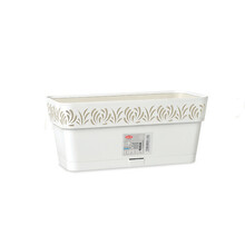 Lillekast veereservuaariga Stefanplast Gaia 88700, 30 x 13 cm, valge