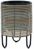 Lillepott Home4you Wicker, 25 x 35 cm, beež-hall
