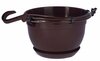 Lillepott Form Plastic Malta 2504, plastik, 27 cm, pruun
