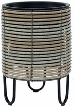 Lillepott Home4you Wicker, 25 x 35 cm, beež-hall
