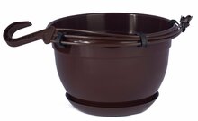 Lillepott Form Plastic Malta 2504, plastik, 27 cm, pruun
