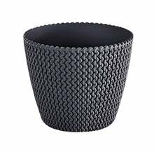 Lillepott Prosperplast Splofy DSP160, plast, 15.7 cm, must