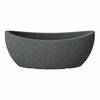 Lillepott Scheurich Schwarz-Granit, 58 x 24 cm, tumehall