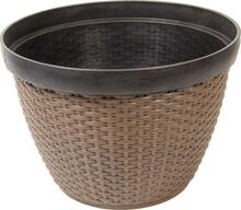 Plastist rotangist lillepott Saska Garden, läbimõõt 30,5 cm