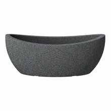Lillepott Scheurich Schwarz-Granit, 58 x 24 cm, tumehall