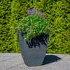 Kvadratuur lillepott Patio, 60 cm, antratsiit