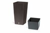 Plastist lillepott Prosperplast RATO SQUARE, sisuga, 32,5 x 32,5 x 61 cm, pruun