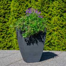 Kvadratuur lillepott Patio, 60 cm, antratsiit