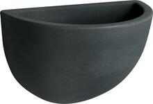Seinale kinnitatav lillepott Nicoli Clio, 32 x 18 x 21 cm, antratsiit