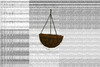 Riputatav lillepott Besk, kookos, 40 cm