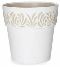 Lillepott Stefanplast Gaia, 25 x 25 cm, valge