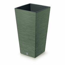 Lillepott Prosperplast Furu Square, 24 x 24 x 45 cm, maalähedane roheline