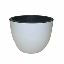 Lillepott Form Plastic Muna 3300, plastik, 30 cm, valge