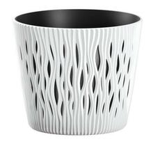 Lillepott Prosperplast Sandy Round DSR260-S449, 26 x 22 cm, valge