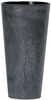 Lillepott Prosperplast Tubus Slim Beton Effect DTUS200E-S433, 38 cm, must/antratsiit