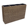 Lillekast Wicker, HOME4YOU, 89 x 24 x 60 cm, helepruun