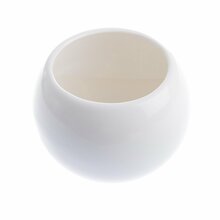 Keraamiline lillepott Burbulas, valge, 16 cm