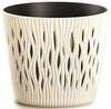Lillepott Prosperplast Sandy Round, 22 cm, kreemjas