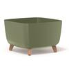 Lillepott Prosperplast GRACIA SQUARE, 27 cm, mulla roheline
