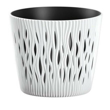 Lillepott Prosperplast Sandy Round, 11 x 13 cm, valge