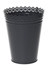 Lillepott OTE Lilly, metall, 15 cm, hall, 10 tk