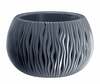 Lillepott Prosperplast Sandy Bowl DSK290, plast, 29 cm, hall/antratsiit