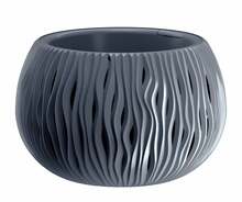 Lillepott Prosperplast Sandy Bowl DSK290, plast, 29 cm, hall/antratsiit