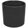 Lillepott Domoletti Wale Structur, 17 cm, must